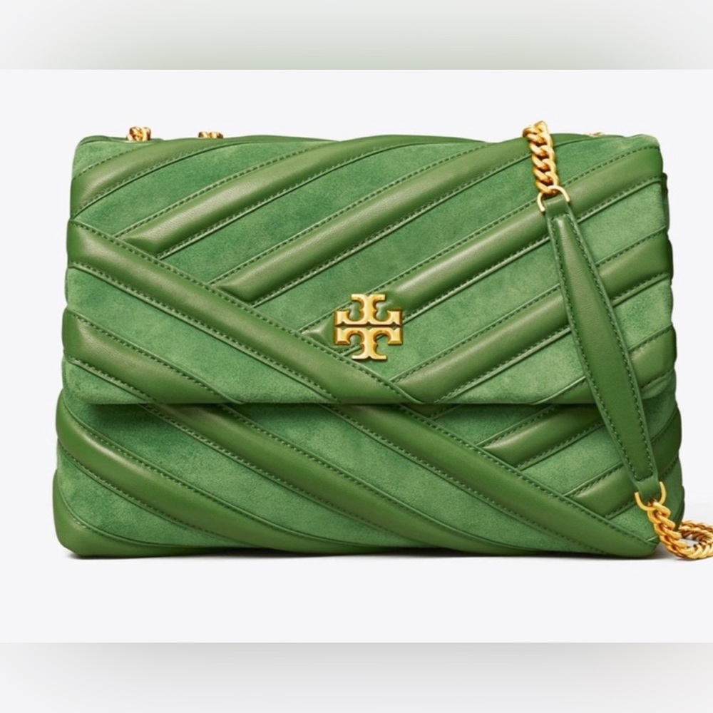 Tory Burch Chevron Kira Bombe with tags